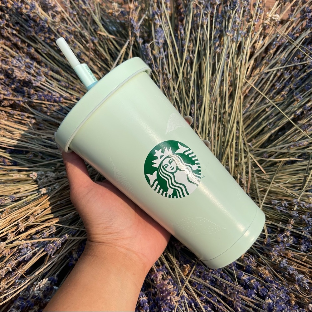 Starbucks Mint Leaf Design Tumbler HTF Rare Asia Exclusive